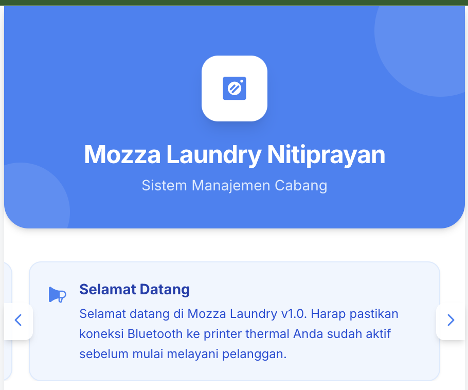 Kasir Laundry Mozza v1.0